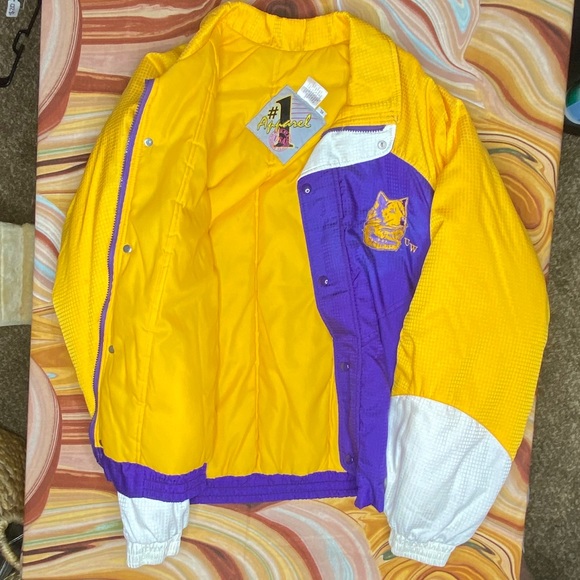 Vintage Washington Huskies Jacket 90s XL Purple - Picture 5 of 8